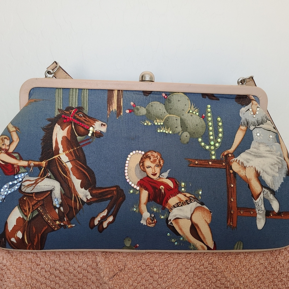 Retro cowgirl purse